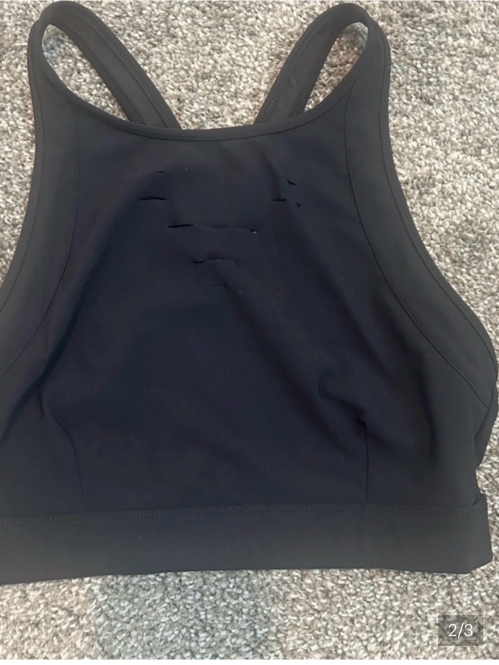 ALO Yoga Black High-Neck Sports Bra